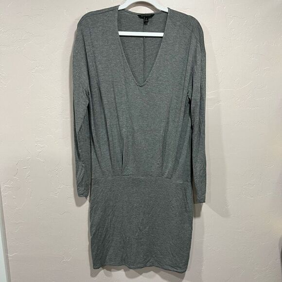 Banana Republic V-Neck Jersey Knit Long Sleeve Dress Size Small - Picture 1 of 6